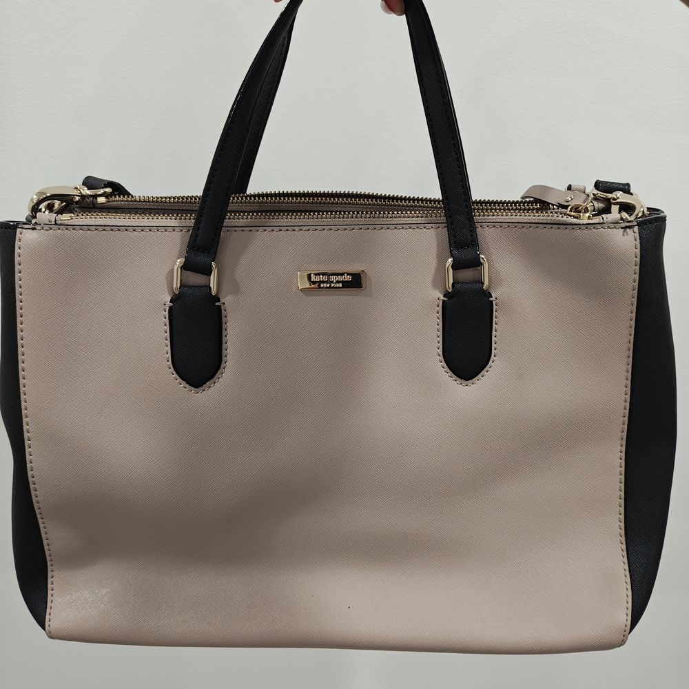 Kate Spade Black and Cream Women's Bag